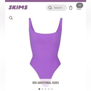 SOLD OUT SKIMS FITS EVERYBODY SQUARE NECK BODYSUIT